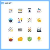 16 Creative Icons Modern Signs and Symbols of data protect household secure message Editable Pack of Creative Vector Design Elements