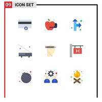 9 Creative Icons Modern Signs and Symbols of hotel sign thinking devices mind hardware Editable Vector Design Elements