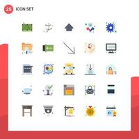 Modern Set of 25 Flat Colors and symbols such as repair gear spring users group Editable Vector Design Elements
