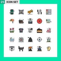 25 Creative Icons Modern Signs and Symbols of collage skipping connection fitness jumping Editable Vector Design Elements