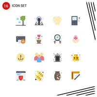 Universal Icon Symbols Group of 16 Modern Flat Colors of devices add empathy station charge Editable Pack of Creative Vector Design Elements