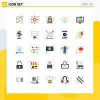 Set of 25 Modern UI Icons Symbols Signs for edit tool tool bag design morning Editable Vector Design Elements