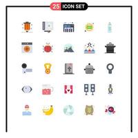 Stock Vector Icon Pack of 25 Line Signs and Symbols for bottle sticker drawing new sound Editable Vector Design Elements