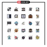 25 Creative Icons Modern Signs and Symbols of park bench insurance interface calculator Editable Vector Design Elements