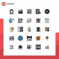 25 Creative Icons Modern Signs and Symbols of arrow hardware basic gadget computers Editable Vector Design Elements