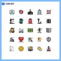 Set of 25 Modern UI Icons Symbols Signs for public arrow baby yogurt milk Editable Vector Design Elements