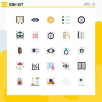 Group of 25 Modern Flat Colors Set for price ecommerce day ui list Editable Vector Design Elements