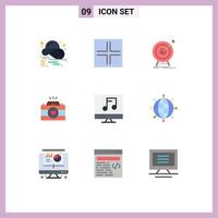 9 Creative Icons Modern Signs and Symbols of images cam view camera success Editable Vector Design Elements