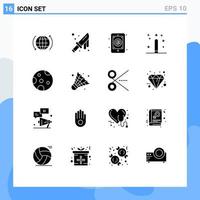 16 Creative Icons Modern Signs and Symbols of programing development app design mobile Editable Vector Design Elements