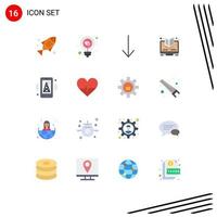 paquete de iconos de vector de stock de 16 signos y símbolos de línea para enrutador luz de internet elearning en línea paquete editable de elementos creativos de diseño de vectores