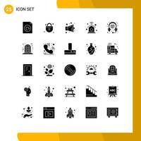 25 Thematic Vector Solid Glyphs and Editable Symbols of window frame speaker sale ecommerce Editable Vector Design Elements