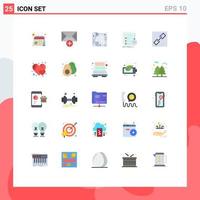 25 Creative Icons Modern Signs and Symbols of chain check map list todo Editable Vector Design Elements