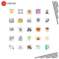 Stock Vector Icon Pack of 25 Line Signs and Symbols for tower codiing view code file Editable Vector Design Elements