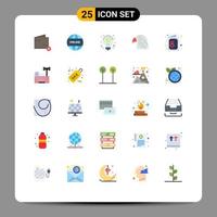 25 Universal Flat Colors Set for Web and Mobile Applications card eagle world bird solution Editable Vector Design Elements