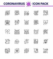 conjunto de iconos de prevención de coronavirus 2019ncov covid19 emergencia médica enfermedad teléfono médico de guardia coronavirus viral 2019nov enfermedad vector elementos de diseño