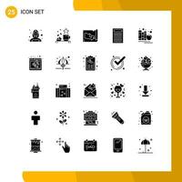 25 Creative Icons Modern Signs and Symbols of back to school education love book world Editable Vector Design Elements