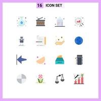 16 Creative Icons Modern Signs and Symbols of artificial robot bottle search web Editable Pack of Creative Vector Design Elements