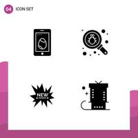 Creative Icons Modern Signs and Symbols of mobile shopping egg search new Editable Vector Design Elements