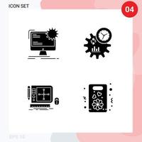 Set of Modern UI Icons Symbols Signs for internet design site engineering tool Editable Vector Design Elements