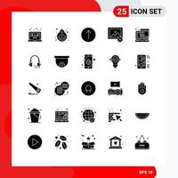 Group of 25 Solid Glyphs Signs and Symbols for script api discount photo delete Editable Vector Design Elements