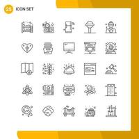 25 Creative Icons Modern Signs and Symbols of avatar sound internet rattle wifi Editable Vector Design Elements