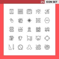 Group of 25 Modern Lines Set for sale discount speaker friday building Editable Vector Design Elements