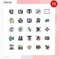 25 Creative Icons Modern Signs and Symbols of arrow progress ad production briefcase Editable Vector Design Elements