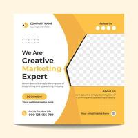 Vector Digital Marketing Agency Social Media Post Template Design