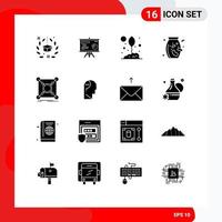 16 Creative Icons Modern Signs and Symbols of base supermarket graph nuts leaf Editable Vector Design Elements