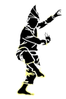 stand de silat de danse avec une jambe png