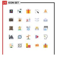 25 Creative Icons Modern Signs and Symbols of construction blocker box wire manual Editable Vector Design Elements