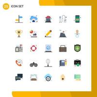 25 Creative Icons Modern Signs and Symbols of calendar agenda home tool hardware Editable Vector Design Elements