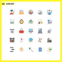 Universal Icon Symbols Group of 25 Modern Flat Colors of arrested date dermatology screen skin Editable Vector Design Elements