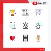 9 Creative Icons Modern Signs and Symbols of canada park board ferris lab Editable Vector Design Elements