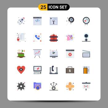 User Interface Pack of 25 Basic Flat Colors of bacteria sperms html fertilization font design Editable Vector Design Elements