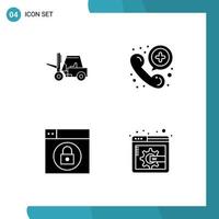 Stock Vector Icon Pack of Line Signs and Symbols for lifter design transport medical display page content Editable Vector Design Elements