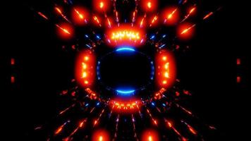 red blue flashing light tunnel vj loop template video