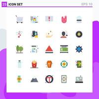 Set of 25 Modern UI Icons Symbols Signs for hearts data talk cloud rabbit Editable Vector Design Elements