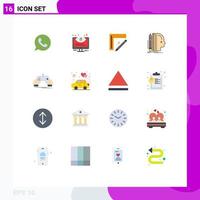16 Creative Icons Modern Signs and Symbols of size human system design repair Editable Pack of Creative Vector Design Elements