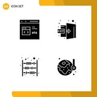 Creative Icons Modern Signs and Symbols of app counter develop exit finance Editable Vector Design Elements