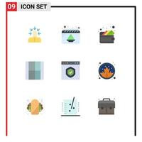 9 Creative Icons Modern Signs and Symbols of browser illustration party draw create Editable Vector Design Elements