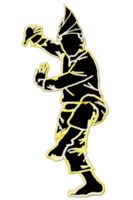 Soporte de silat de baile de paso con una pierna png