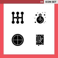 Modern Set of Solid Glyphs Pictograph of car badge business light soldier Editable Vector Design Elements