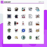 25 Creative Icons Modern Signs and Symbols of forecast cloud cube paper business Editable Vector Design Elements