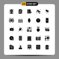 User Interface Pack of 25 Basic Solid Glyphs of decoration jewelry protection dress shirt cuff Editable Vector Design Elements