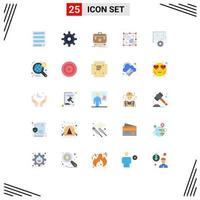 25 Creative Icons Modern Signs and Symbols of point drawing user divide management Editable Vector Design Elements