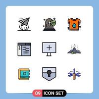 9 Creative Icons Modern Signs and Symbols of source development brand design tshirt Editable Vector Design Elements