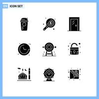 9 Creative Icons Modern Signs and Symbols of navigation direction investment compass interior Editable Vector Design Elements