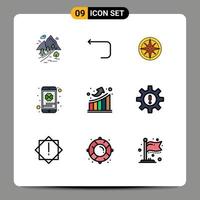 9 Creative Icons Modern Signs and Symbols of saint mobile back cell phone navigator Editable Vector Design Elements