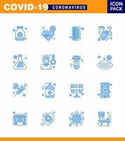 16 Blue Corona Virus pandemic vector illustrations flask washing care medical pill viral coronavirus 2019nov disease Vector Design Elements